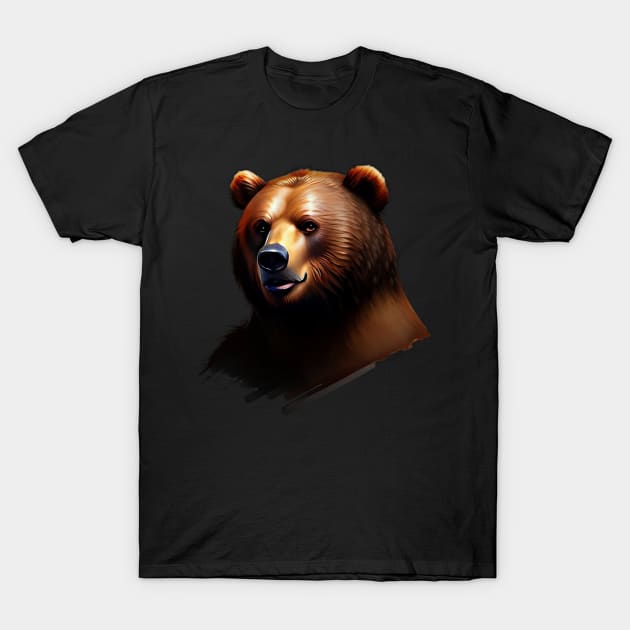 Bear portrait T-Shirt by Kalypol